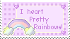 'I heart pretty rainbows' Stamp!