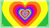 Rainbow Heart Tunnel Stamp!